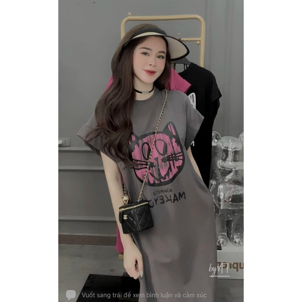 Váy xuông mặc nhà nữ mùa hè , đầm xuông bầu nữ xinh , váy phông ngủ form rộng dáng dài - memee.store | BigBuy360 - bigbuy360.vn