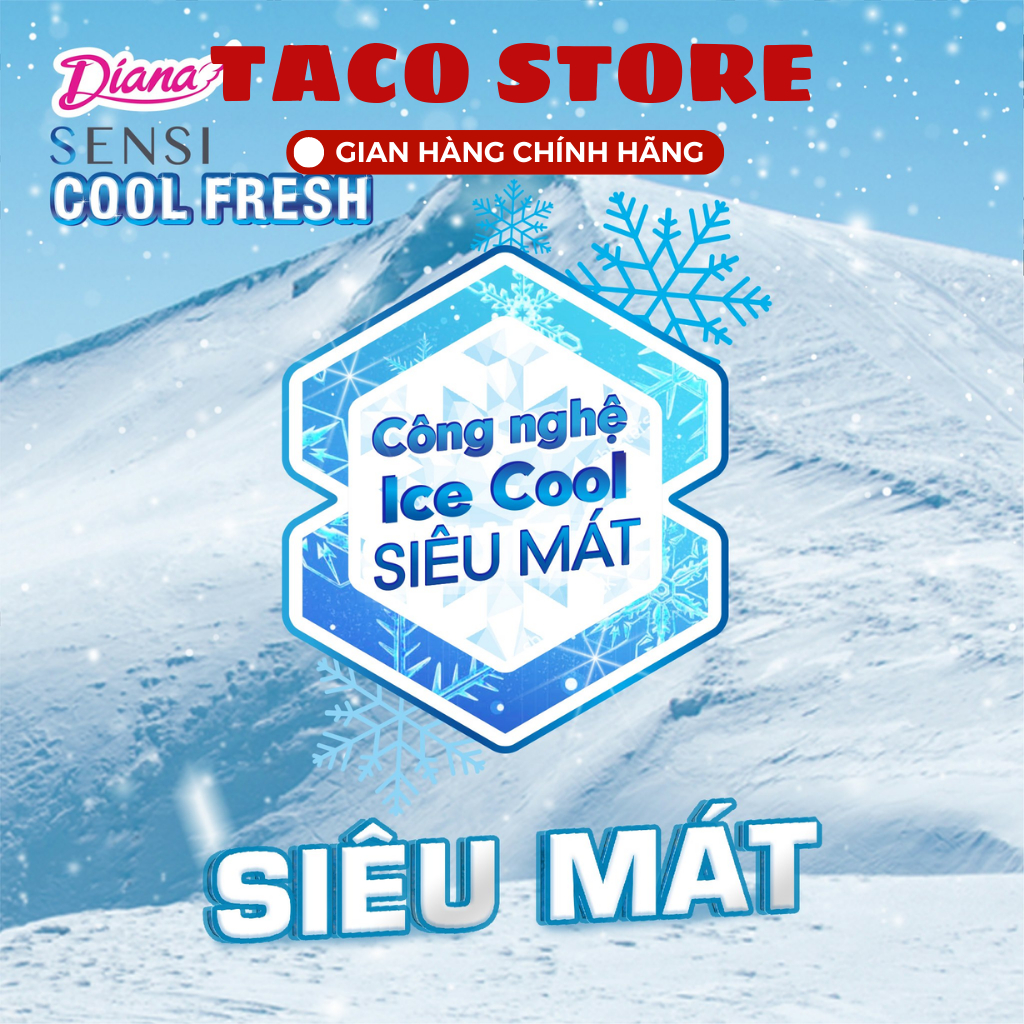 Băng Vệ Sinh Diana Cool Fresh Sensi Siêu Mỏng Cánh 8 Miếng/Gói