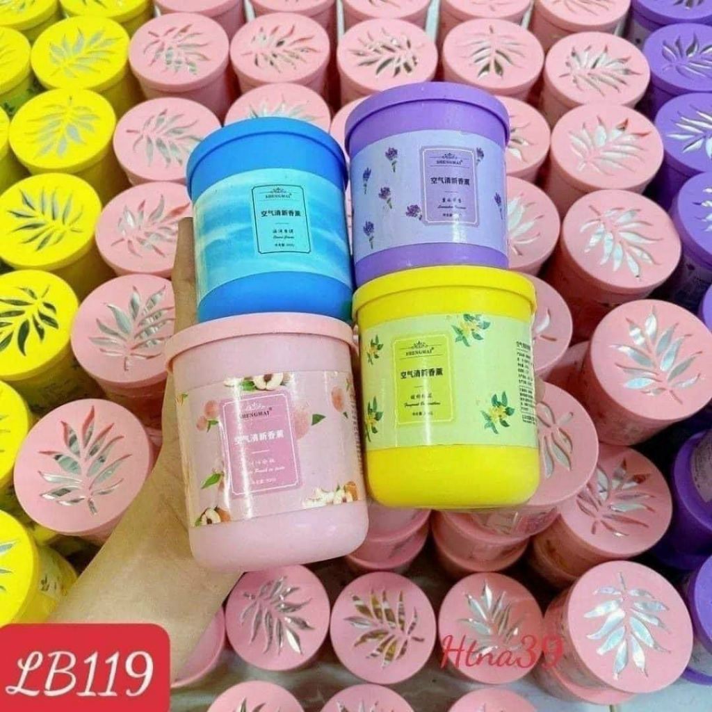 Sáp thơm phòng khử mùi phòng ngủ nhà vệ sinh toilet ô tô với 4 mùi hương tự nhiên 190g 0057