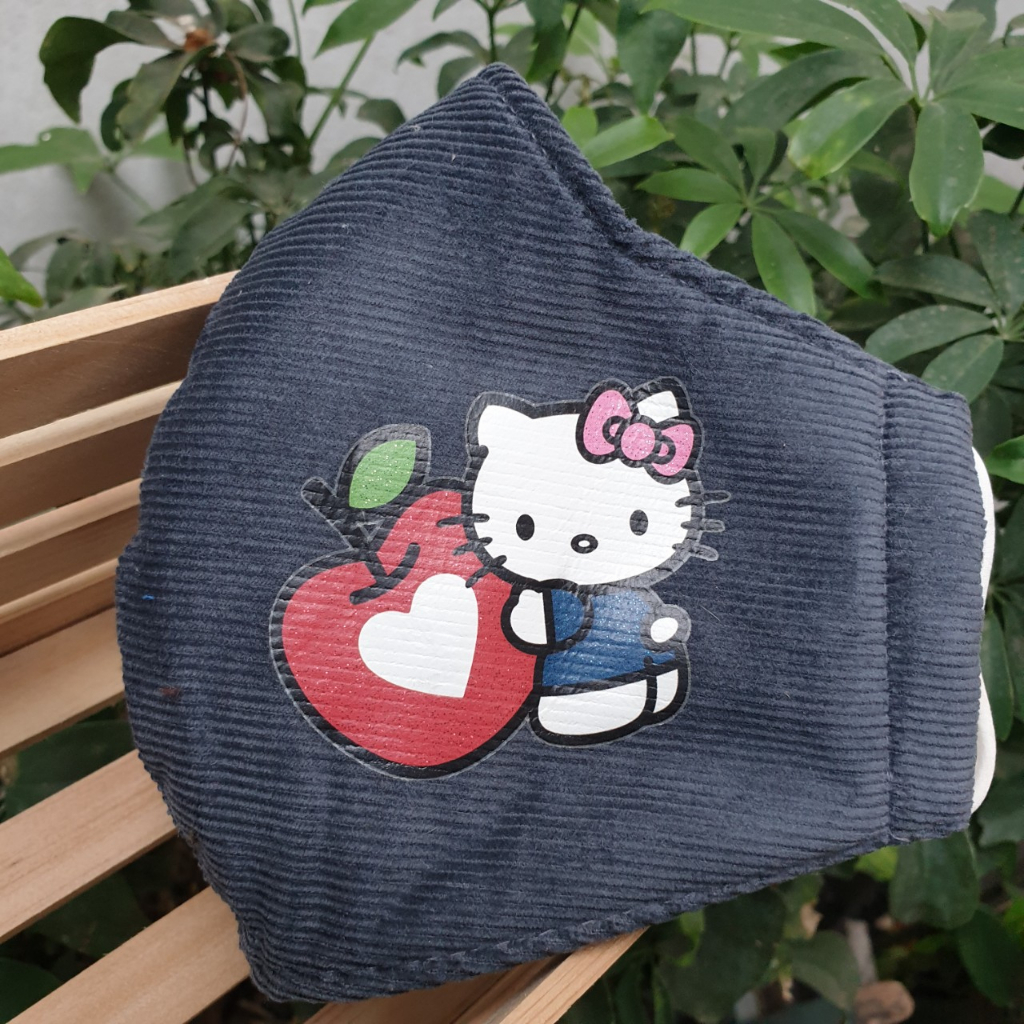 Khẩu trang vải 3 lớp khẩu trang trẻ em mới dễ thương