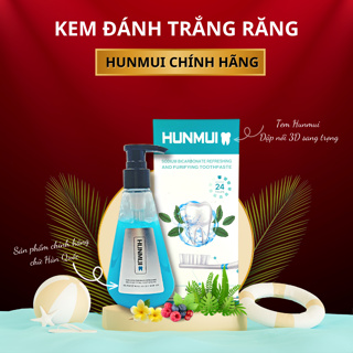 Chính Hãng KEM ĐÁNH RĂNG Hunmui, Giúp Trắng Răng Giảm Ố Vàng, Hết Hôi Miệng