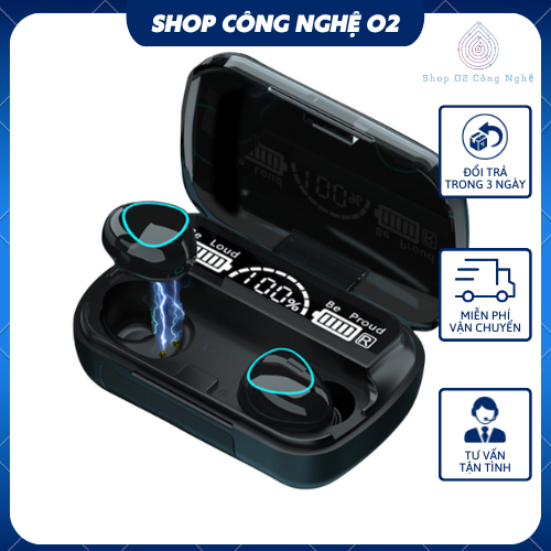 Tai Nghe Bluetooth M10 Pro, Tai Nghe Không Dây M10 Pro Phiên Bản Nâng Cấp Pin Trâu, Chạm Cảm Ứng, Chính hãng