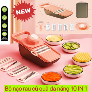 [SALE SỐC] bộ dụng cụ nạo rau củ quả hộp đồ có nắp tích hợp dao cắt thái gọt nạo bào sợi rau củ quả kiểu hạt lựu đa năng