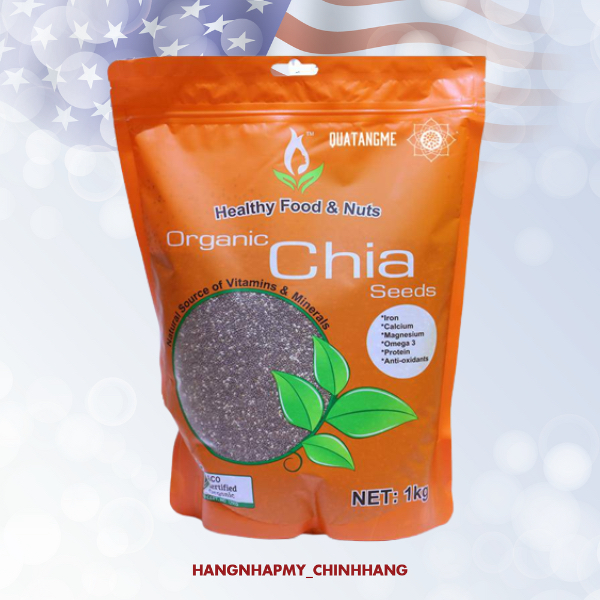 Hạt chia Úc Healthy Food & Nuts Organic Chia Seeds 500g