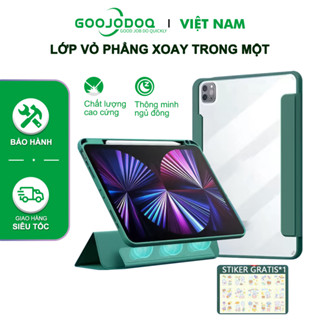 bao da ipad GOOJODOQ ốp lưng Cho iPad Mini6 iPad Gen9 10.2 11 Inch 2021 Ipad Air4 10.9 Vỏ Acrylic Có Thể Tháo Rời
