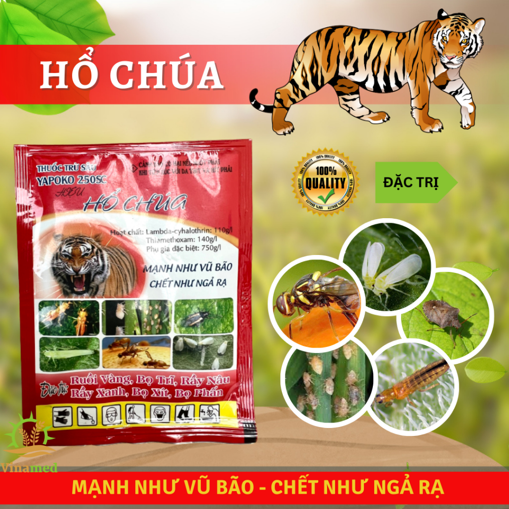 Chế phẩm Hổ chúa 30ml diệt sạch các loại rầy, bọ trĩ, ruồi vàng, bọ cánh tơ, bọ phấn trắng