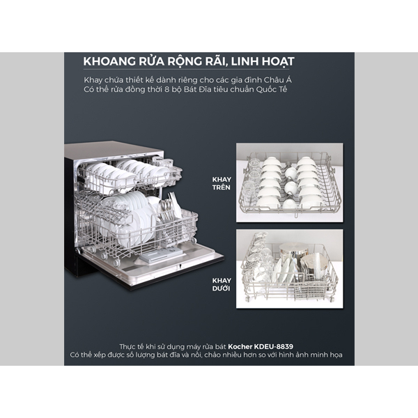 Máy rửa bát Kocher KDEU-8839