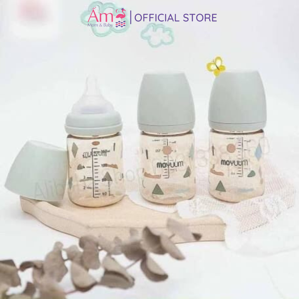 Bình Sữa Moyuum Nội Địa Hàn Quốc 170ml Nhập Khẩu Chính Hãng PP bởi Ấm Baby Chất Lượng Cao Cấp Cho Bé Ấm Gift Decor