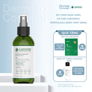 Xịt giảm mụn lưng, cơ thể Caryophy Portulaca Body Mist 150ml