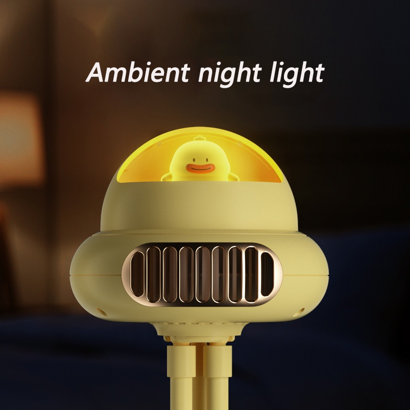 Quạt mini di động không cánh hình bạch tuộc gắn xe đẩy em bé, Bảo hành 12 tháng