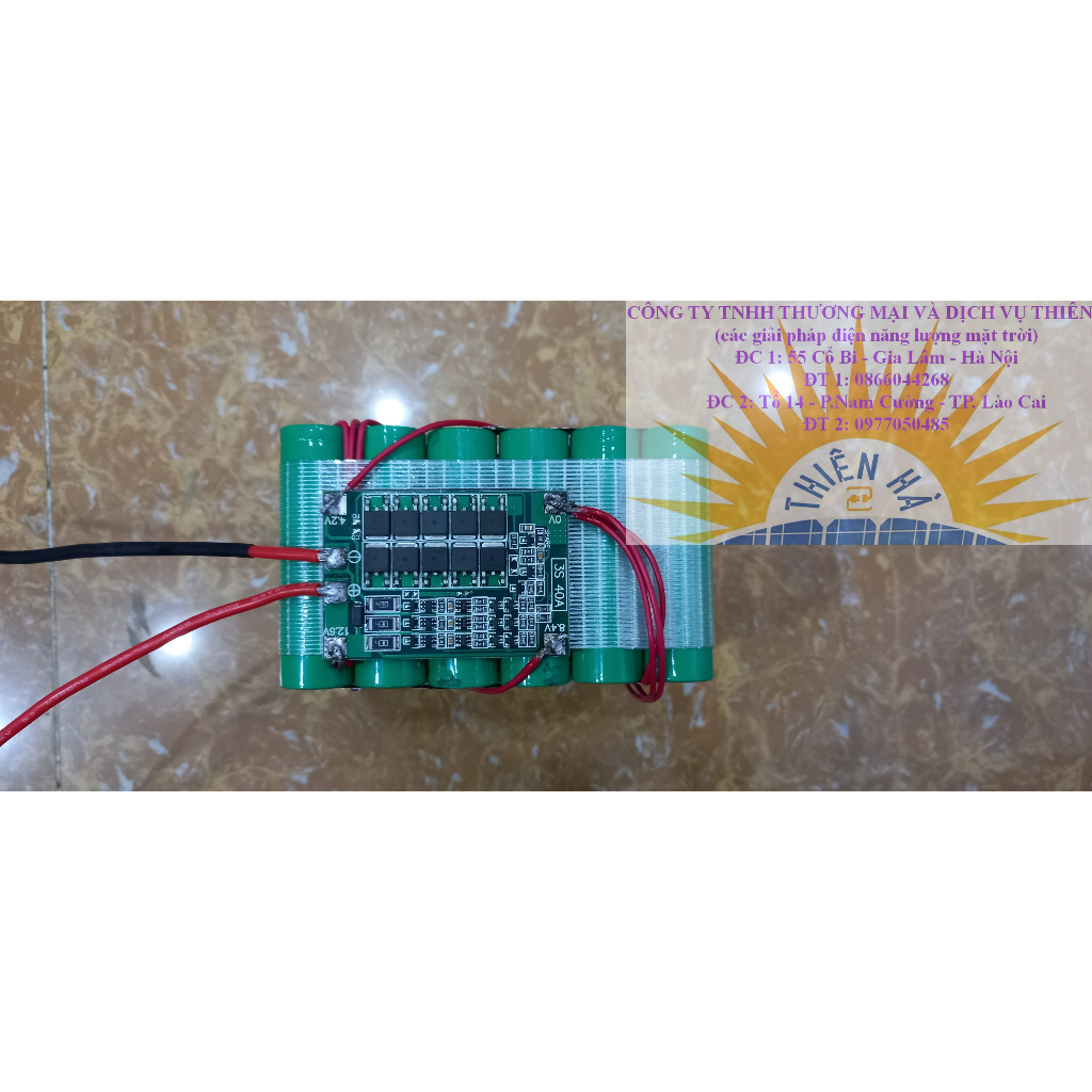 Pin 3S -12V Li-ion 18650 đóng sẵn đủ mạch