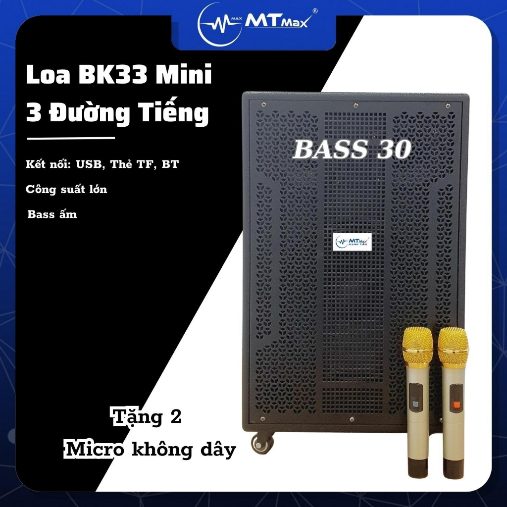 Loa Kéo Di Động BK33 Mini  NEW. Để tận hưởng những giây phút giải trí tuyệt vời bên gia đình...