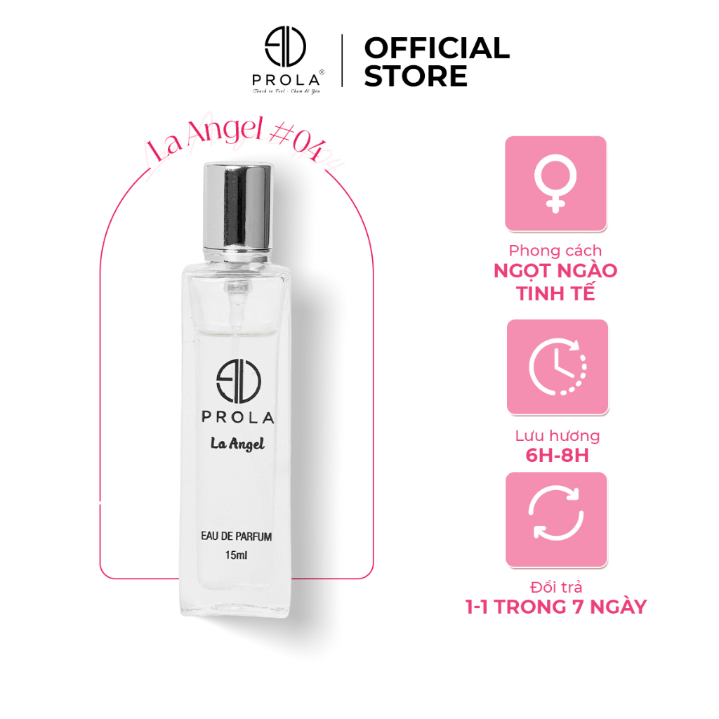 Nước Hoa Nữ PROLA La Angel Phong Cách Nữ Tính, Tinh Khôi, Thanh Lịch PL04 - Dạng xịt 15ml | BigBuy360 - bigbuy360.vn