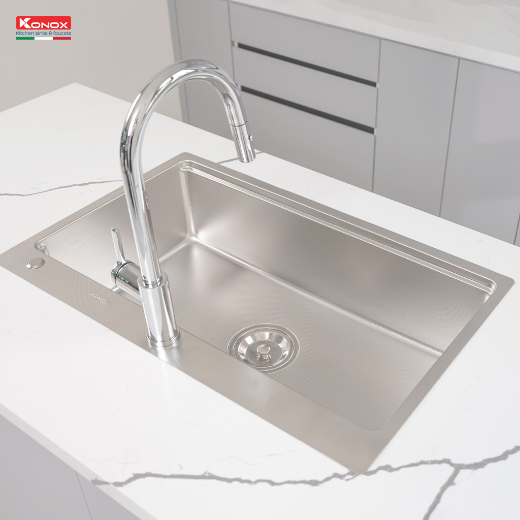 Chậu rửa bát chống xước Top Mount Sink KN8151TS Dekor Basic