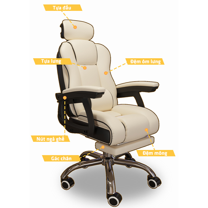 Ghế DA cao cấp dành cho văn phòng nệm cao su, ghế êm dịu, phù hợp cho leader,dành cho ghế chủ tịch! JUNZO | BigBuy360 - bigbuy360.vn