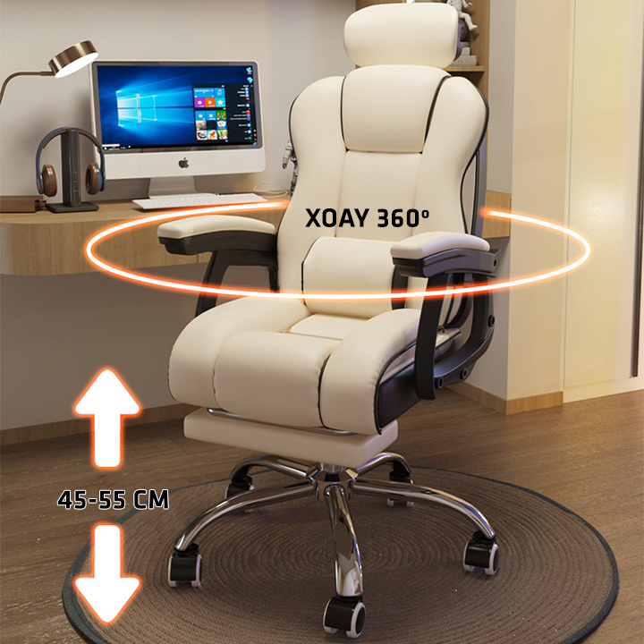 Ghế DA cao cấp dành cho văn phòng nệm cao su, ghế êm dịu, phù hợp cho leader,dành cho ghế chủ tịch! JUNZO | BigBuy360 - bigbuy360.vn