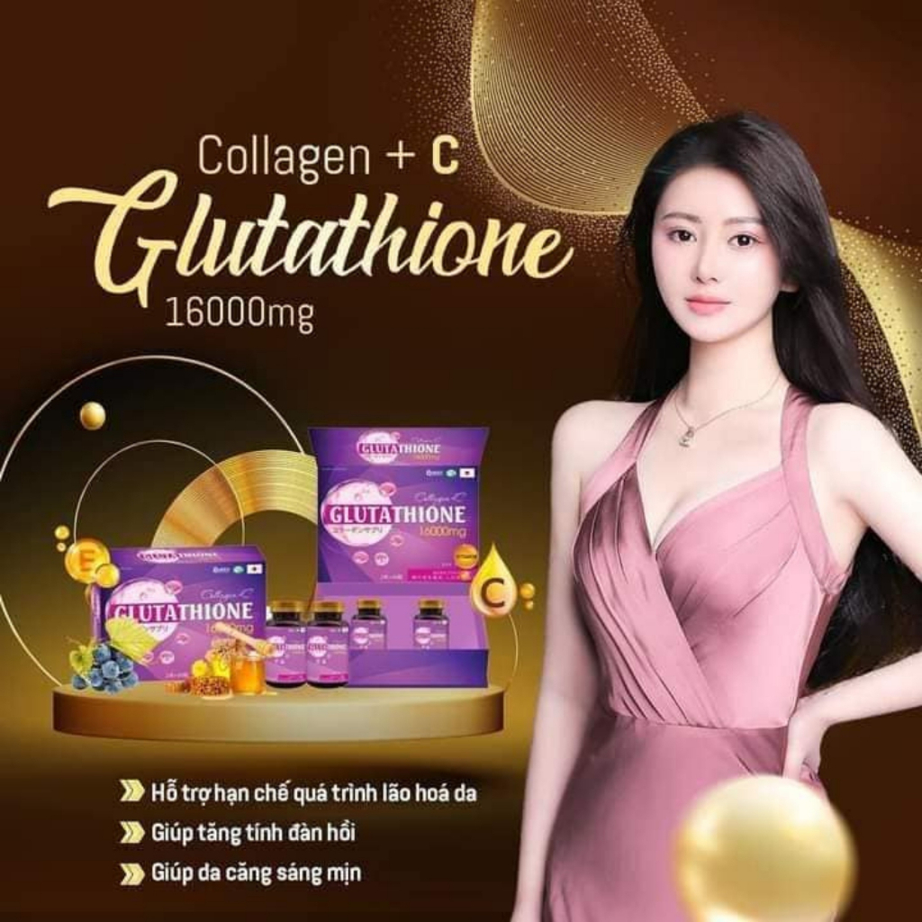Glutathione 16000mg, Viên uống glutathione Collagen trắng da, nâng tone, giảm nám, thâm, sạm da, trắng da | BigBuy360 - bigbuy360.vn