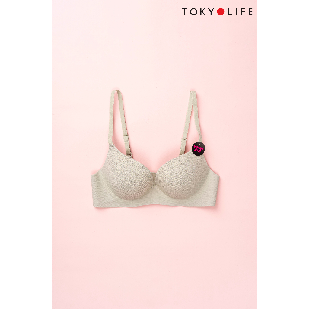 Áo Ngực Bra Nữ không gọng mút đúc, không đường may siêu nâng ngực êm ái mềm mại thoáng mát sexy TOKYOLIFE J1/S9BRA002G