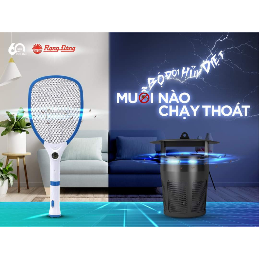 Vợt bắt muỗi Rạng Đông VBM RD.02