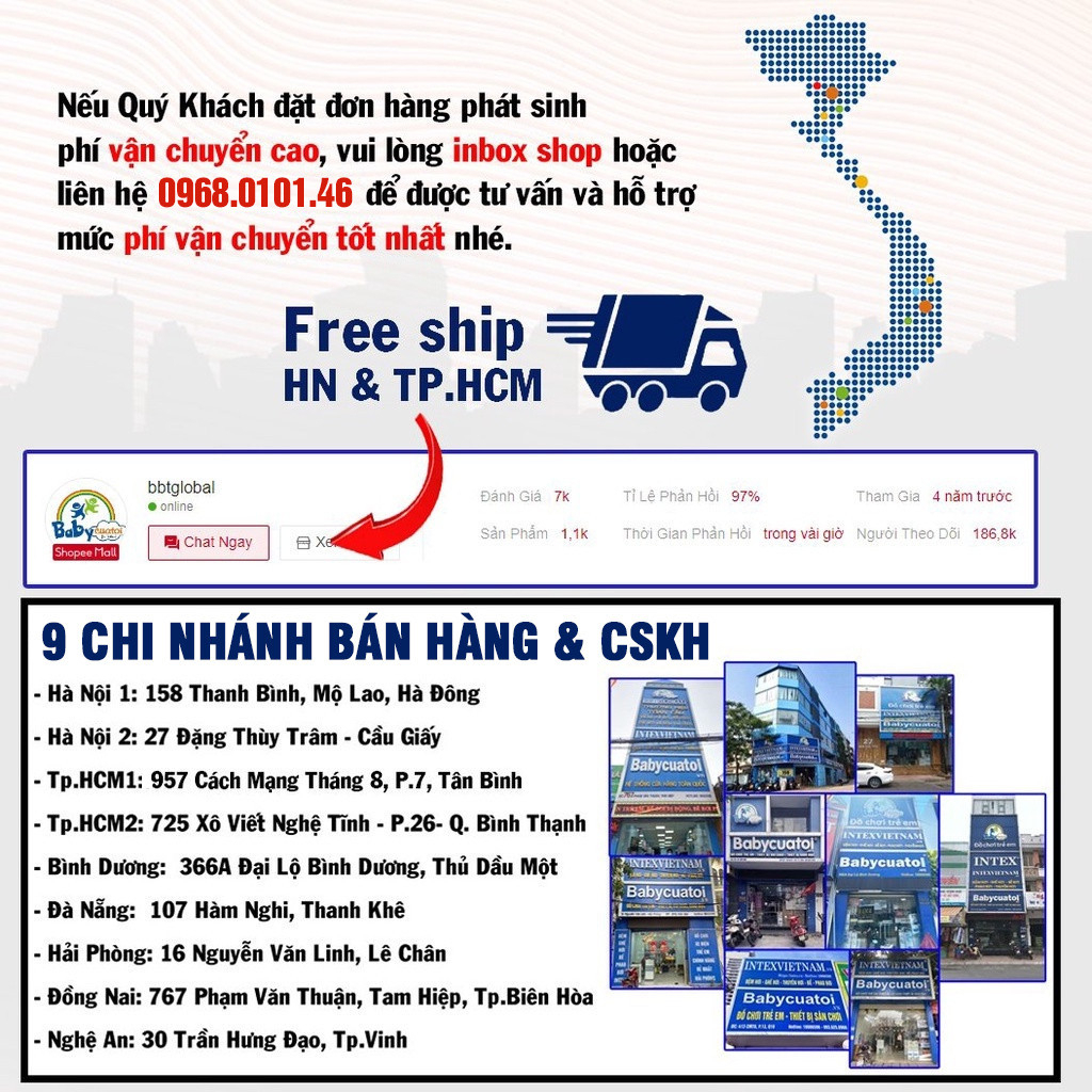 Xe chòi chân cho bé 1 tuổi BBT Global, khung kim loại chắc chắn , bảo hành 1 năm