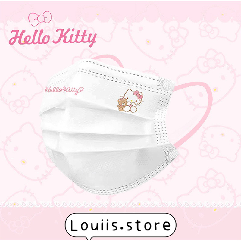 Khẩu trang y tế dễ thương, hoạ tiết hoạt hình gấu người lớn Louiis.store