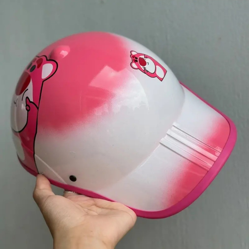 Nón bảo hiểm hình gấu lotso siêu xinh