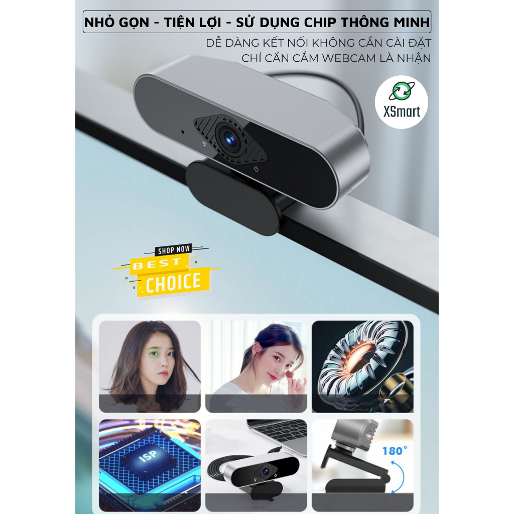 Webcam máy tính laptop cao cấp Q20 PRO 2K Camera Siêu Nét có mic hỗ trợ học online, livestream | BigBuy360 - bigbuy360.vn