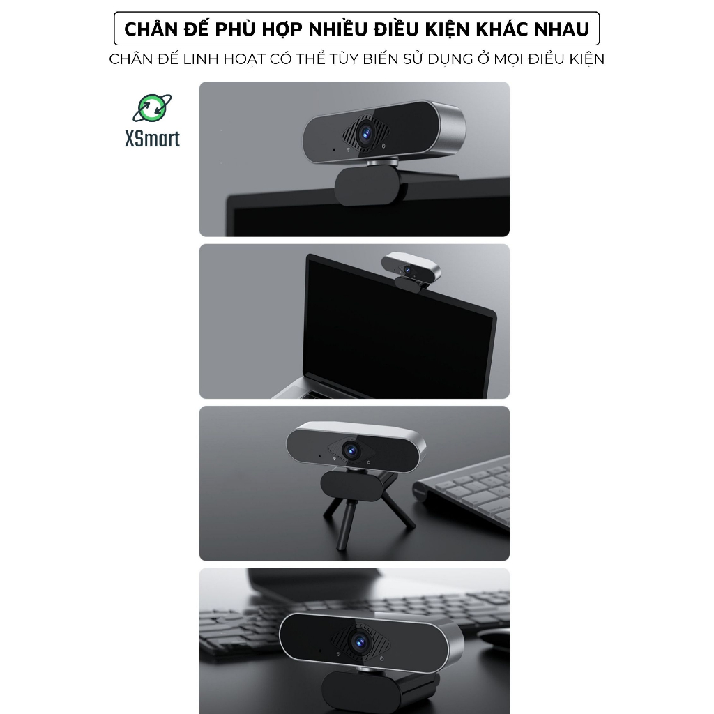 Webcam máy tính laptop cao cấp Q20 PRO 2K Camera Siêu Nét có mic hỗ trợ học online, livestream | BigBuy360 - bigbuy360.vn