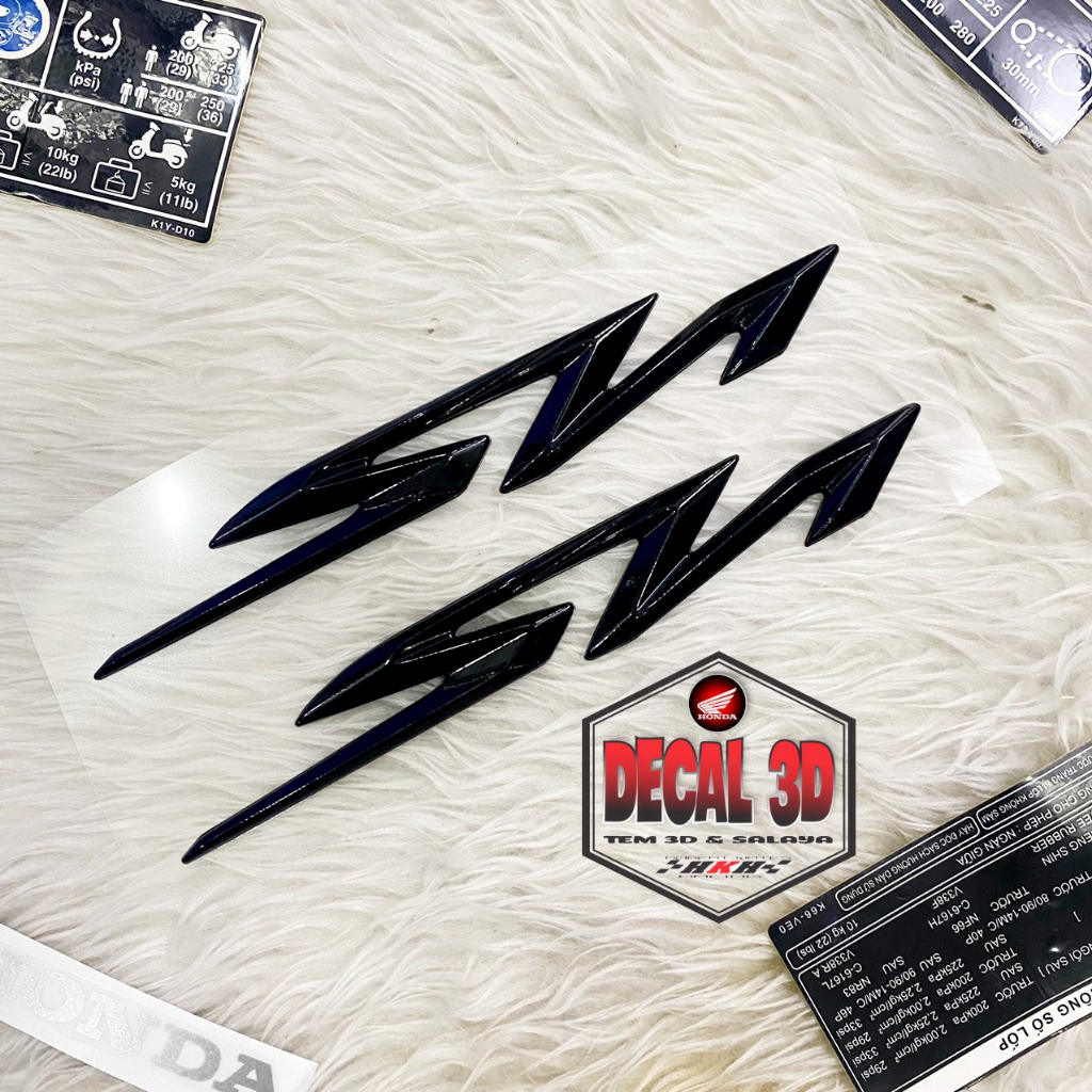 Tem sh 350i 2023 màu đen hàng zin phôi hãng siêu nét - giá 1 cặp