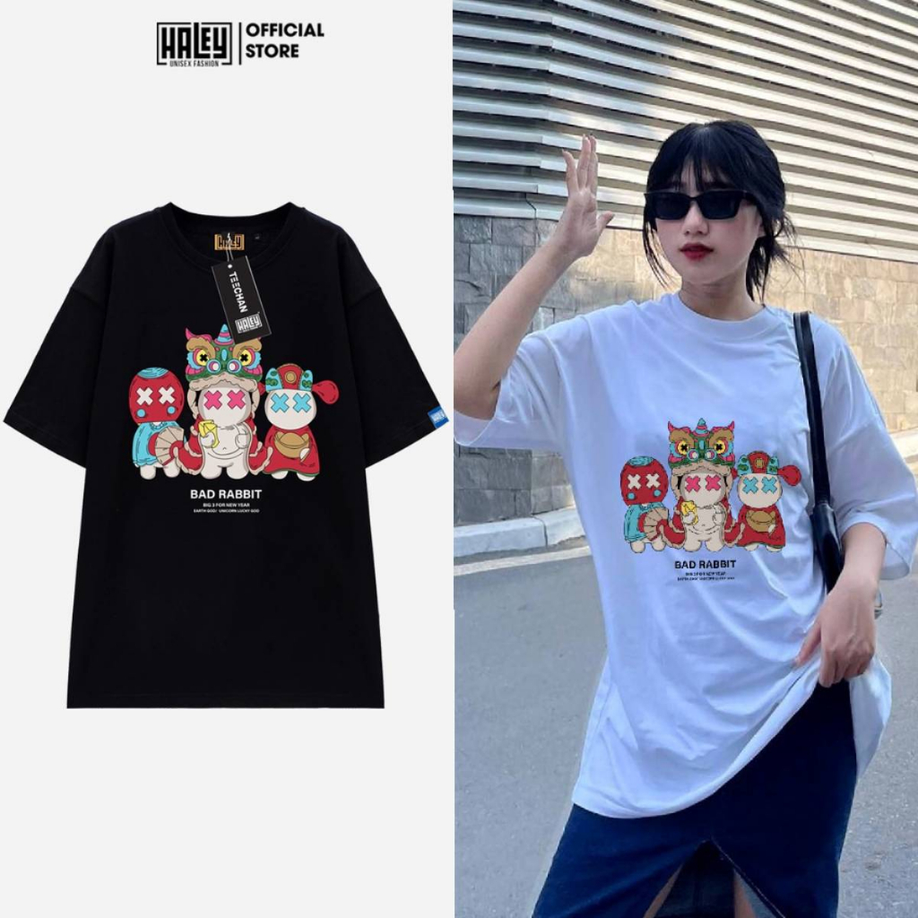 Áo thun Nam Nữ TN85 Unisex Form rộng tay lỡ TEECHAN street wear Basic thoáng mát chất cotton 100%