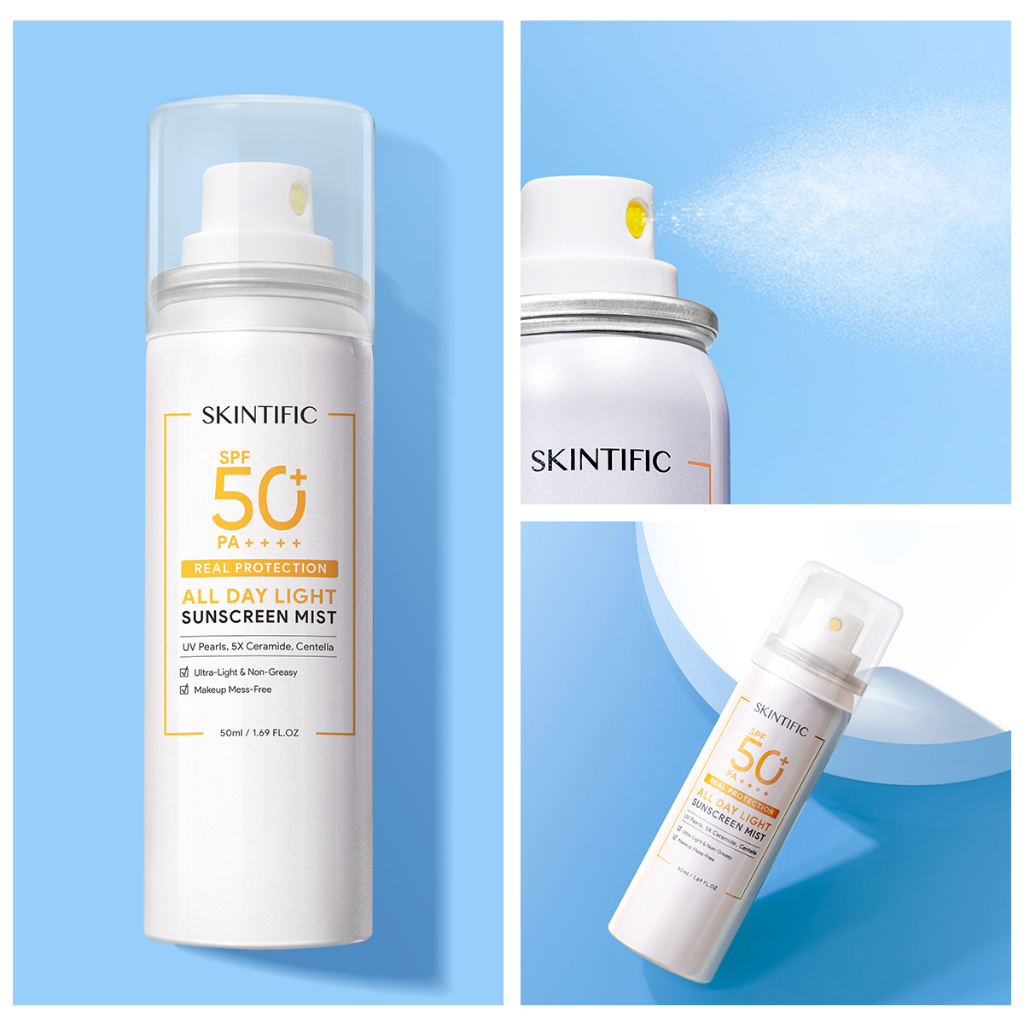 Xịt chống nắng SPF50 PA++++ SKINTIFIC 50ml (đơn lẻ)