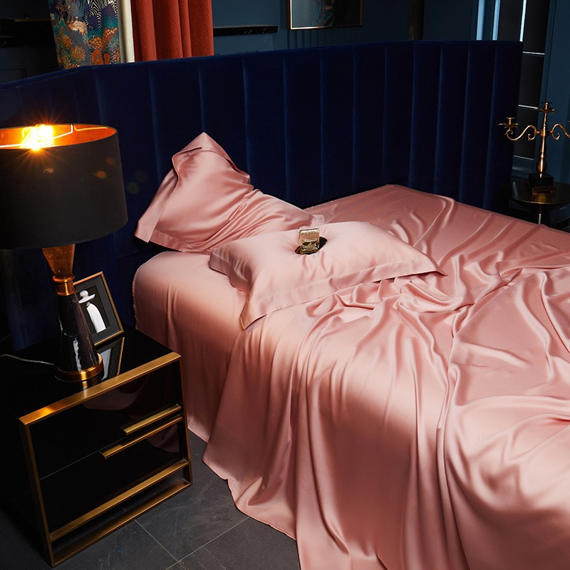 Bộ chăn ga tencel 80s hàng 1 màu basic Hlhome bedding mềm mại, thoáng mát