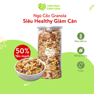 Granola ngũ cốc Mămmy healthy giảm cân nhiều loại hạt tốt cho sức khoẻ 50% yến mạch, 500 gram