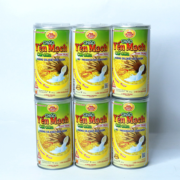 Cháo Yến Mạch Cốt Dừa Minh Trung lốc 6 lon - CHAOYMCD 6