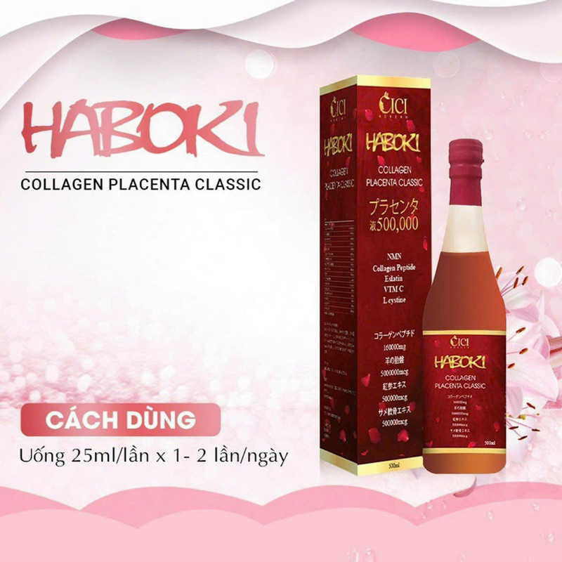 Nước Uống Collagen Haboki Erich Thủy Phân 3in1 Dưỡng Da Trắng Mịn Tái Tạo Phục Hồi Làn Da Hư Tổn Chính Hãng Nhật Bản