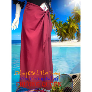 V 02 VÁY CHỐNG NẮNG PHƯỢNG QUEEN, Đẹp - phong cách, vải mềm mại và dày, che phủ rộng chống nắng tốt.
