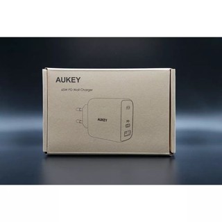 Củ sạc nhanh 65w chính hãng Aukey PA-B3 - 2 Cổng Tiện Lợi - Giá siêu rẻ - Sạc cho Laptop,Mac,Mtb,ĐT TKD STORE