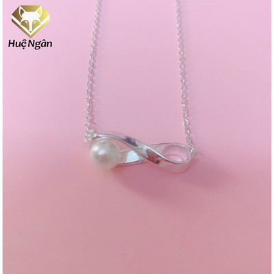 Dây chuyền bạc Ý 925 Huệ Ngân - Vô cực PP1556