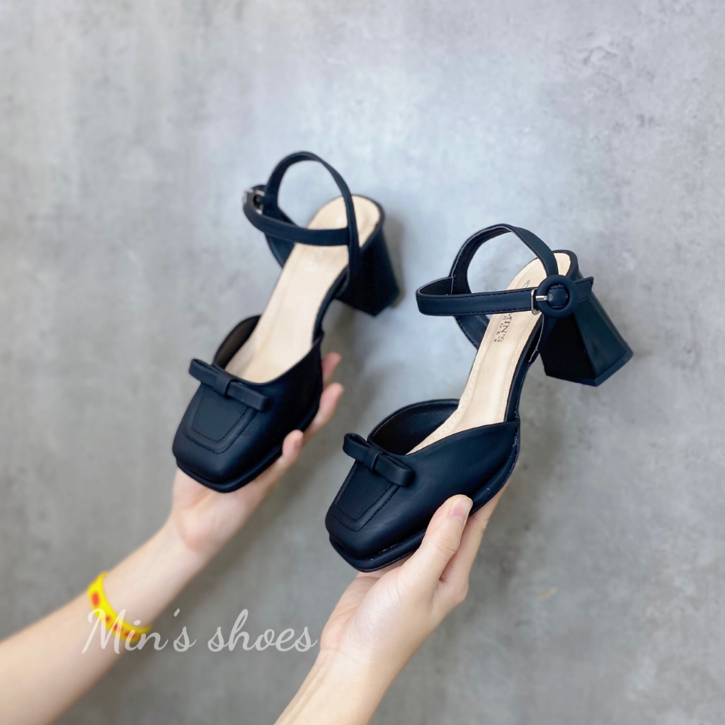 Min's Shoes - Giày Sandal Gót Vuông 7p Cao Cấp S492