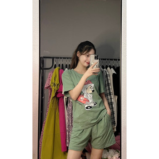 Set đồ bộ nữ mặc nhà nhiều mẫu, vải cotton siêu mát cho mùa hè