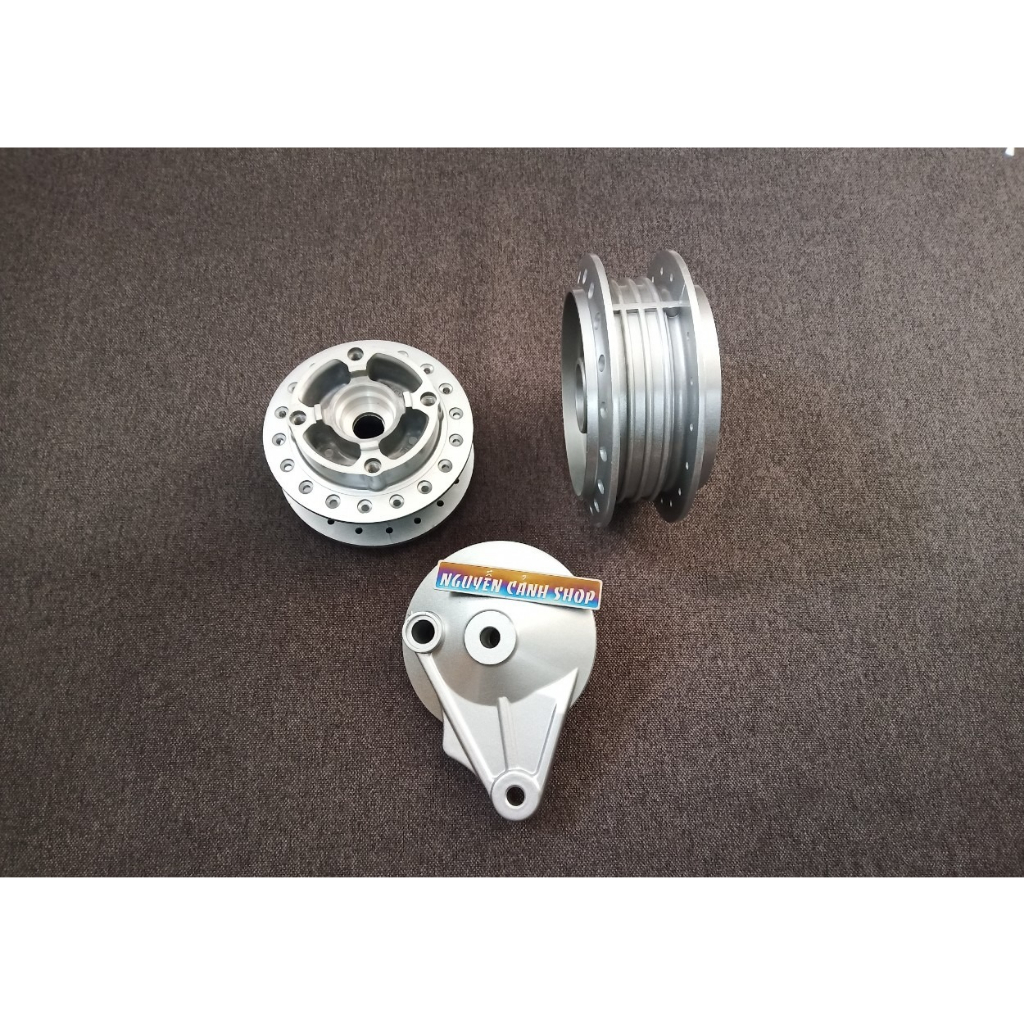 Đùm trước +sau có má đùm xe wave S110 thắng đĩa=combo 3 món