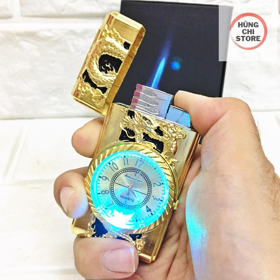 phẩm Hột-𝙌𝙪𝙚̣𝙩-𝘽𝙖̣̂𝙩-𝙇𝙪̛̉𝙖 khè đồng hồ 2in1 hình đầu lâu có đèn Led siêu đẹp