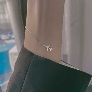 Vòng tay nữ lắc tay nữ bạc s925 máy bay đính đá Cá jewelry LTB2