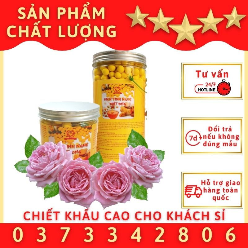 Viên T inh Bột Nghệ Mật Ong- Đ.ào Thả.i Các Ch.ất Độ.c H.ại Trong Cơ Thể