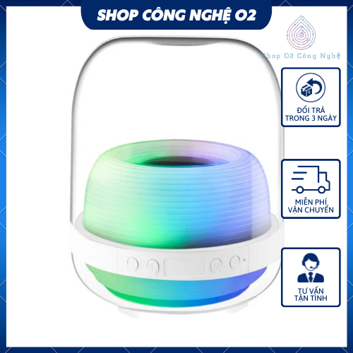Loa Bluetooth Trong Suốt L30 KT 14 x 11.5 - Có Đèn LED - Nghe Nhạc Công Suất Lớn - Pin Trâu - Chính Hãng