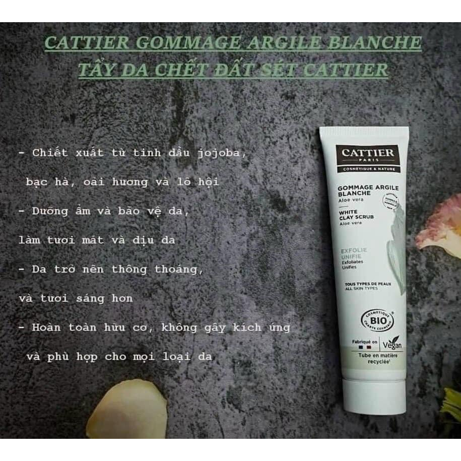 Tẩy da chết mặt bùn non lô hội CATTIER