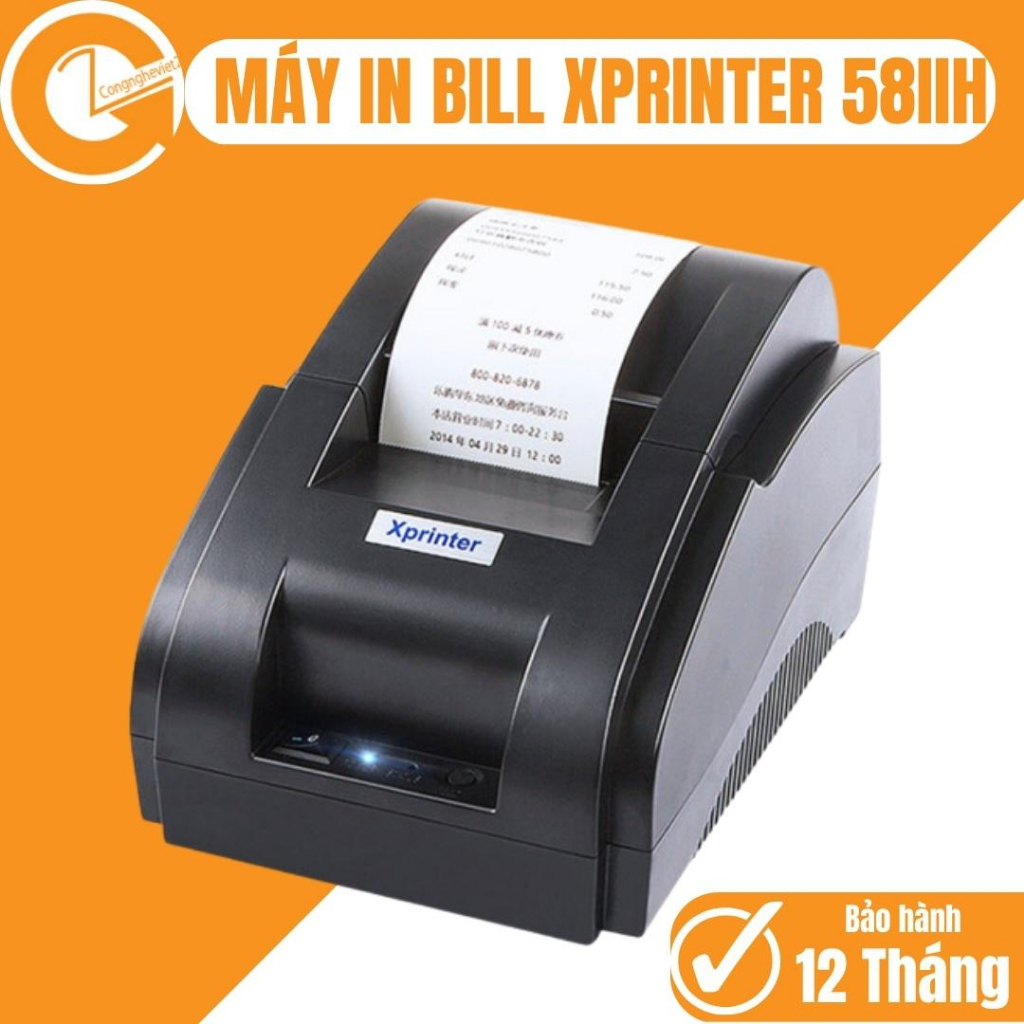 Máy in đơn hàng , Máy in nhiệt, in hóa đơn,in đơn hàng k57 k58 xprinter XP-58IIH