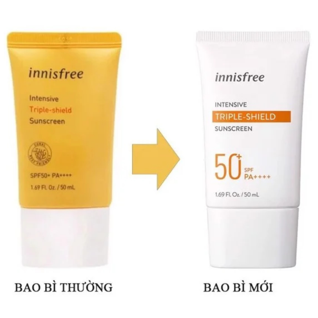 (Mẫu mới)Kem chống nắng Innisfree Intensive Triple-Shield Suncreen SPF 50 PA++++