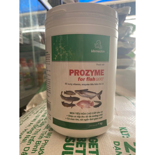 Men prozyme lon 1kg cho cá. men tiêu hoá ổn định đường ruột cho cá mau phát triển