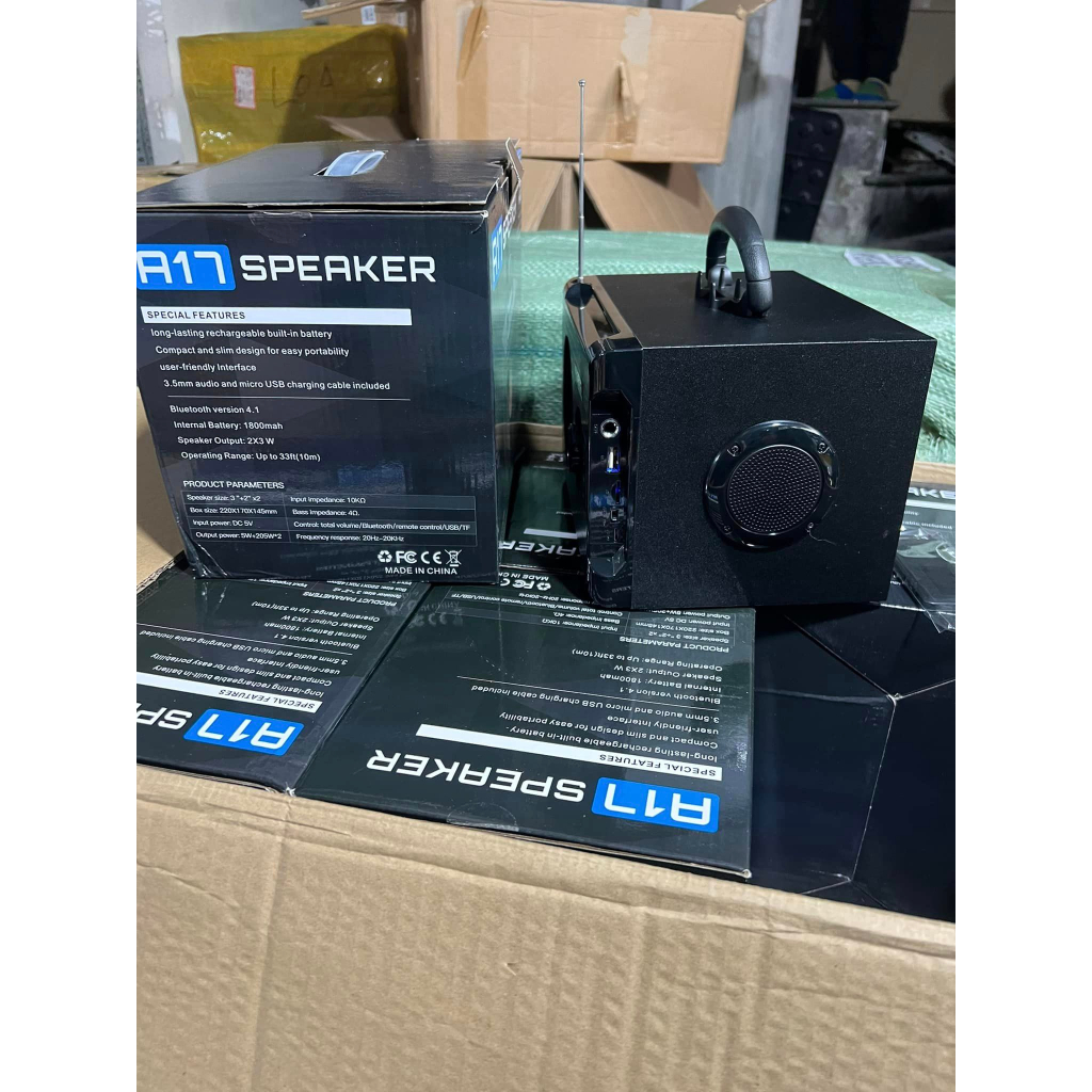 Loa bluetooth kiêm đài FM/AM A17 âm thanh chất lượng, bắt sóng khỏe, pin trâu-Bảo hành 6 tháng